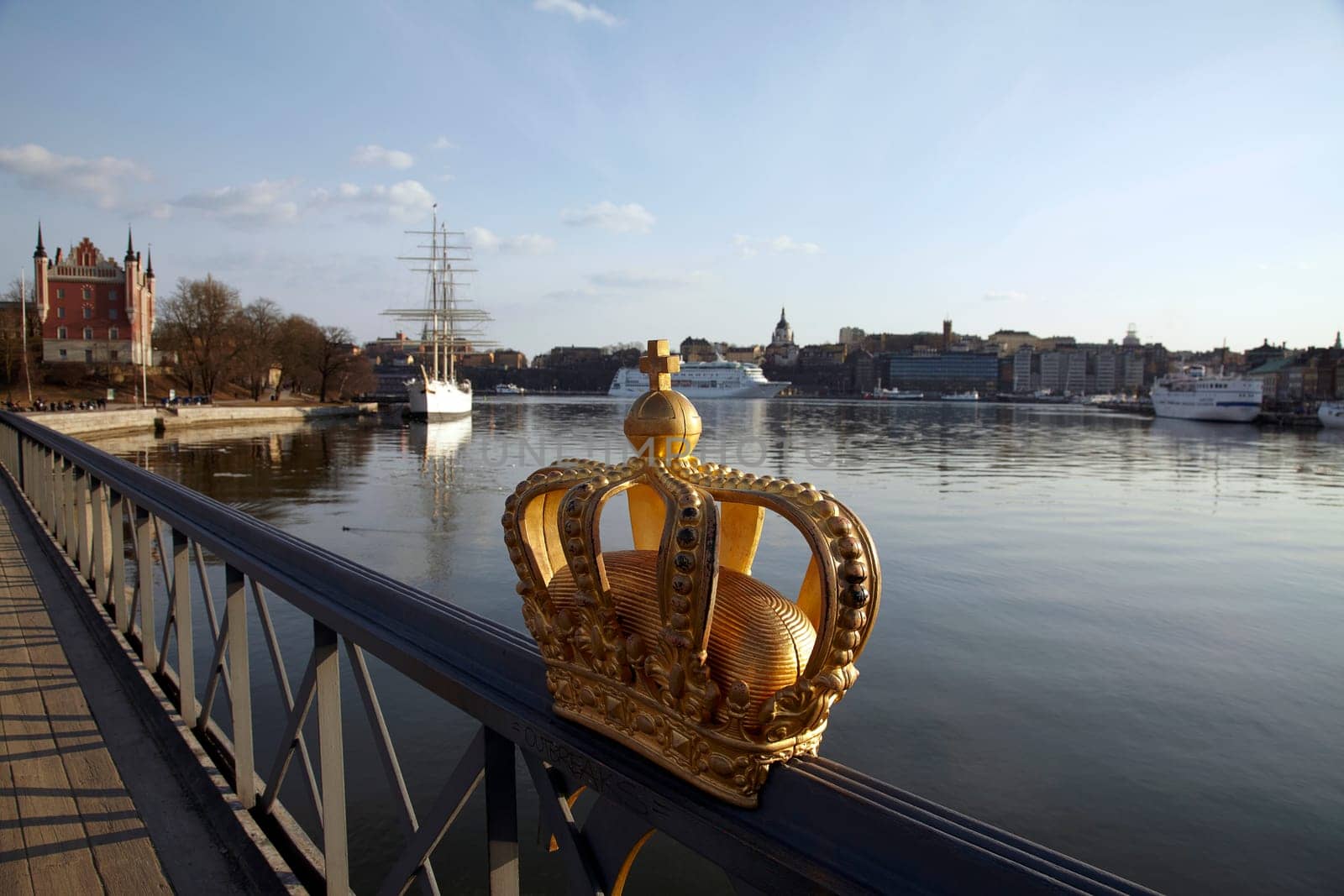 Skeppsholmsbron with af Chapman,Stockholm,Sweden