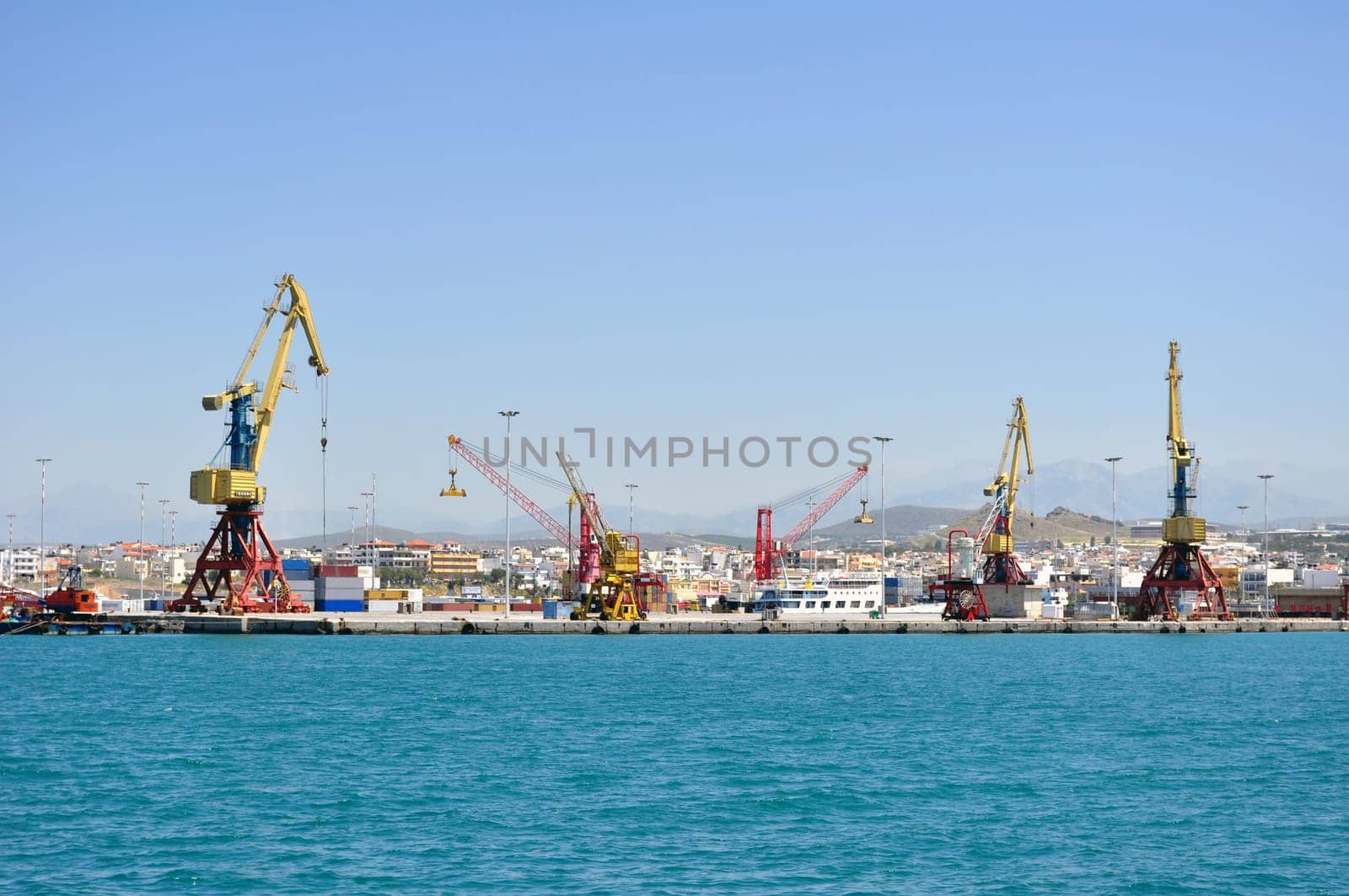 Cranes and loading equipment.