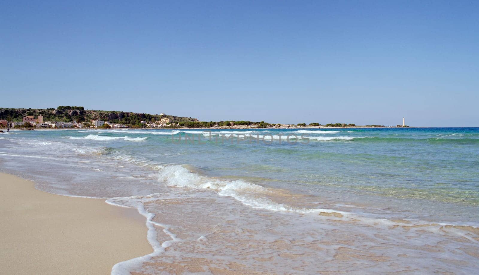 On the beach in western Sicily