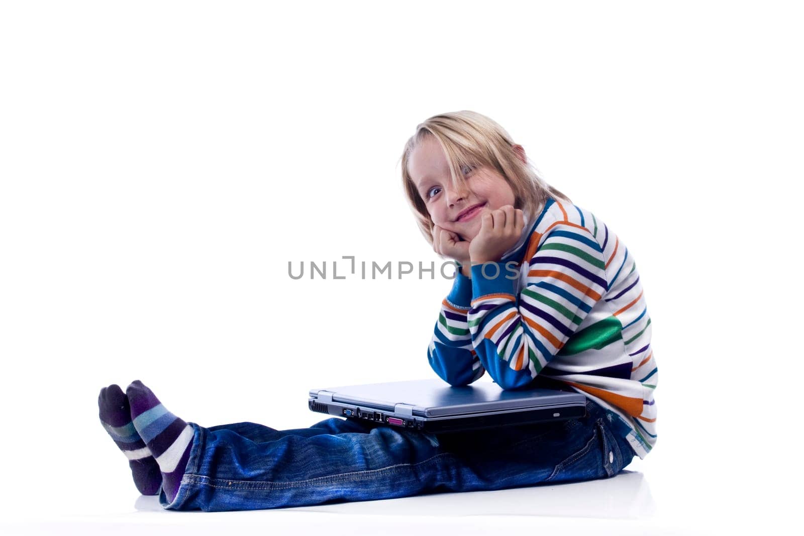 Boy and laptop wd661