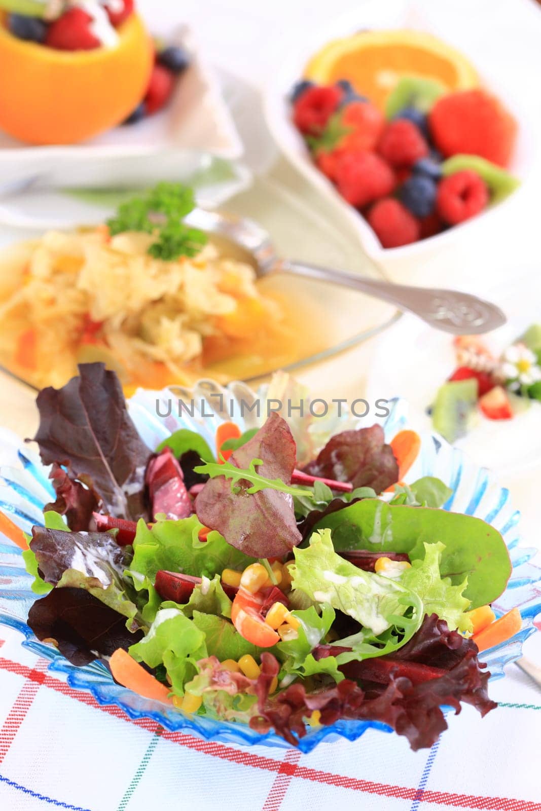 Vegetarian menu