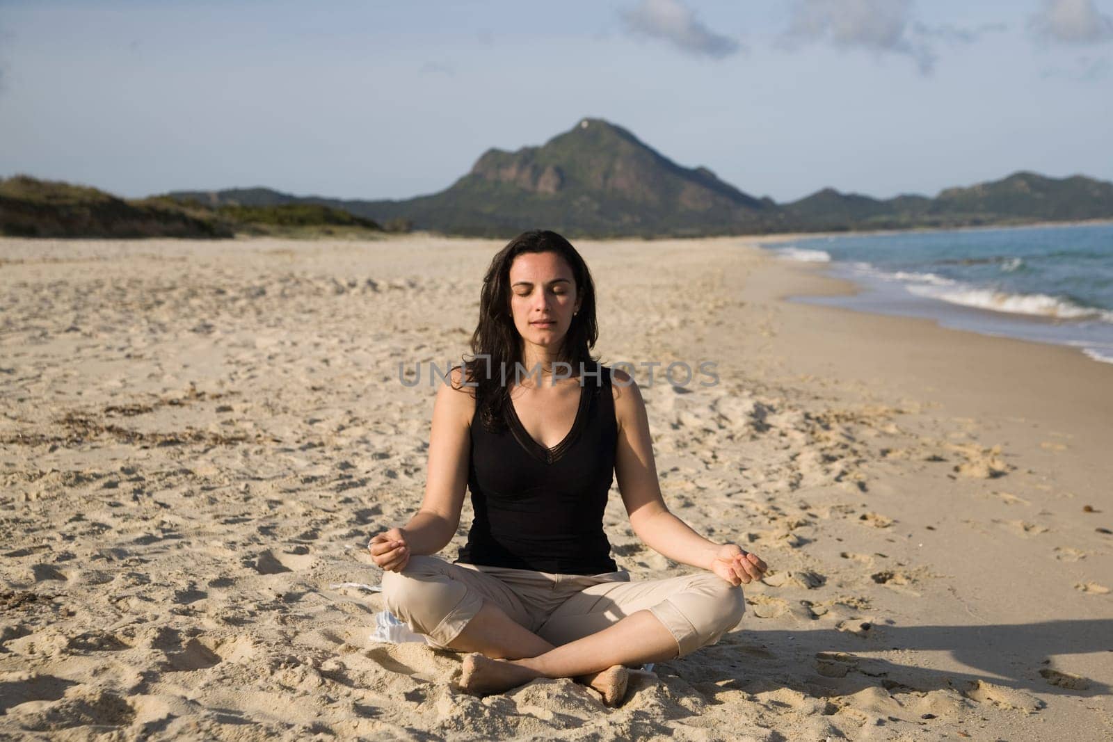 Yoga on the beach