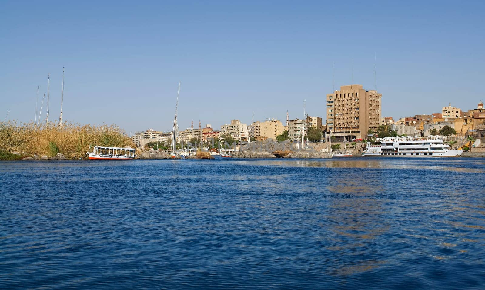 On the Nile near Aswan in Egypt