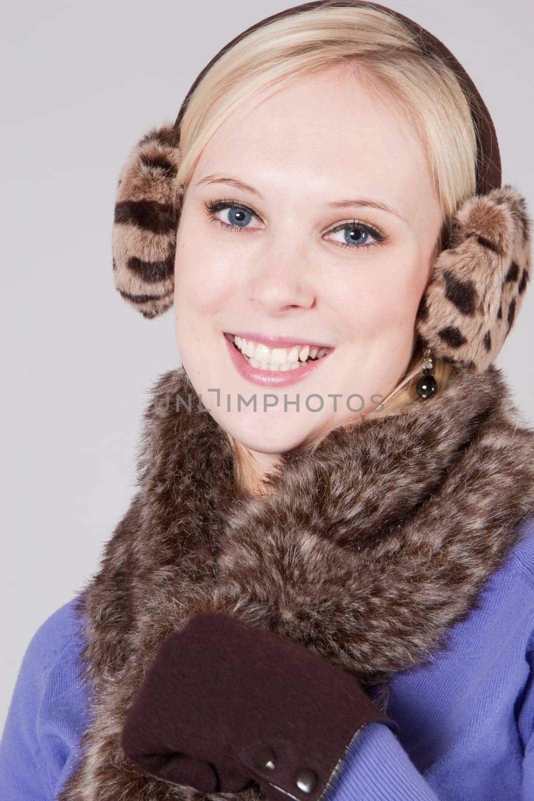 woman with snow