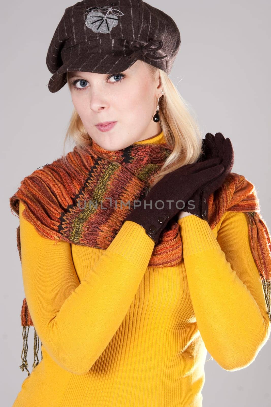 woman with snow