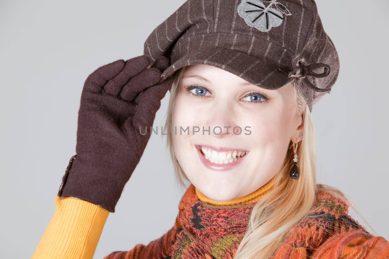 woman with snow