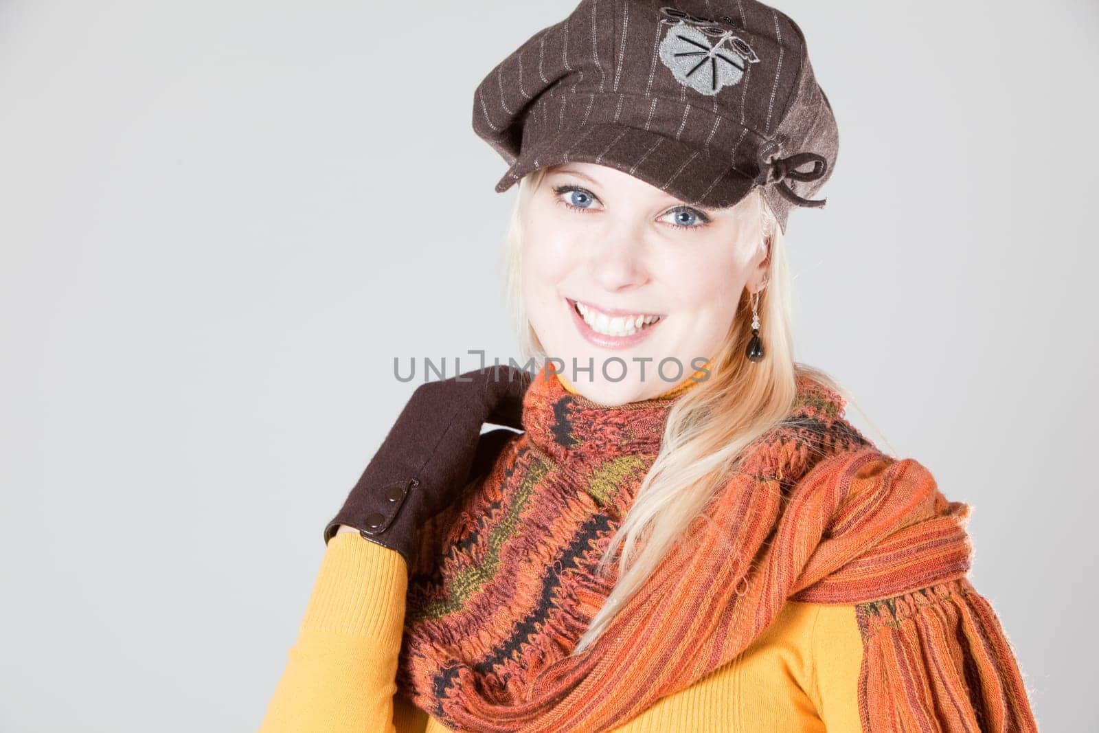 woman with snow