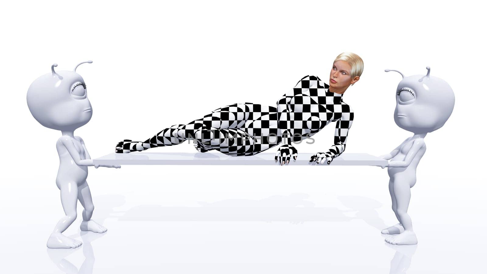 Woman in 3D