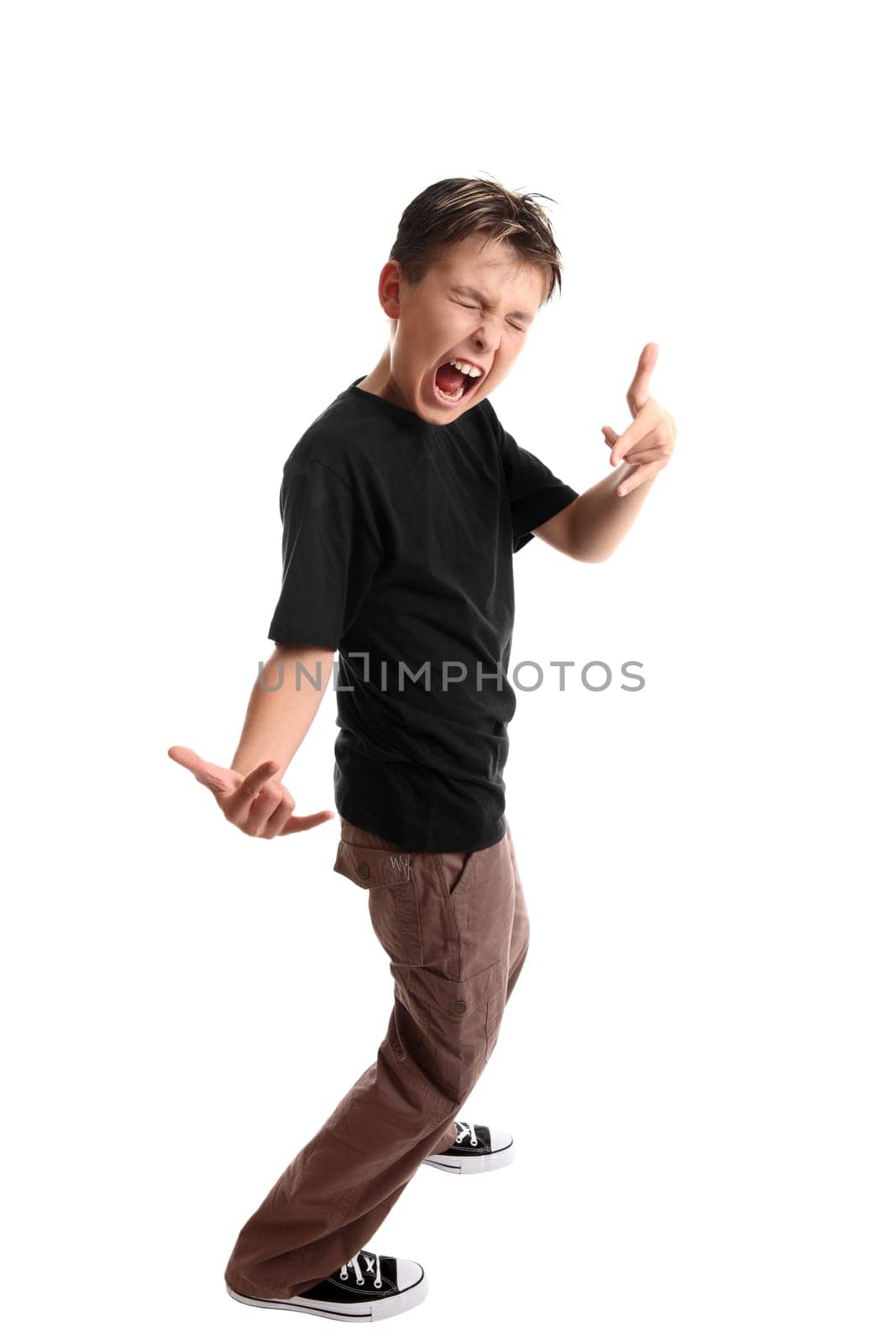 Rock n roll boy child expressive