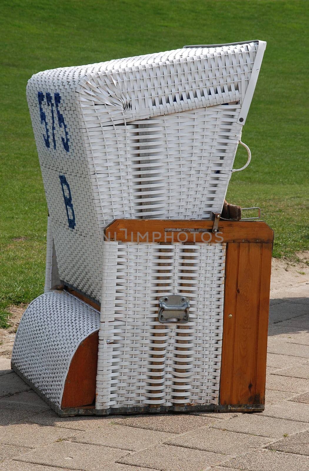 white beach chair