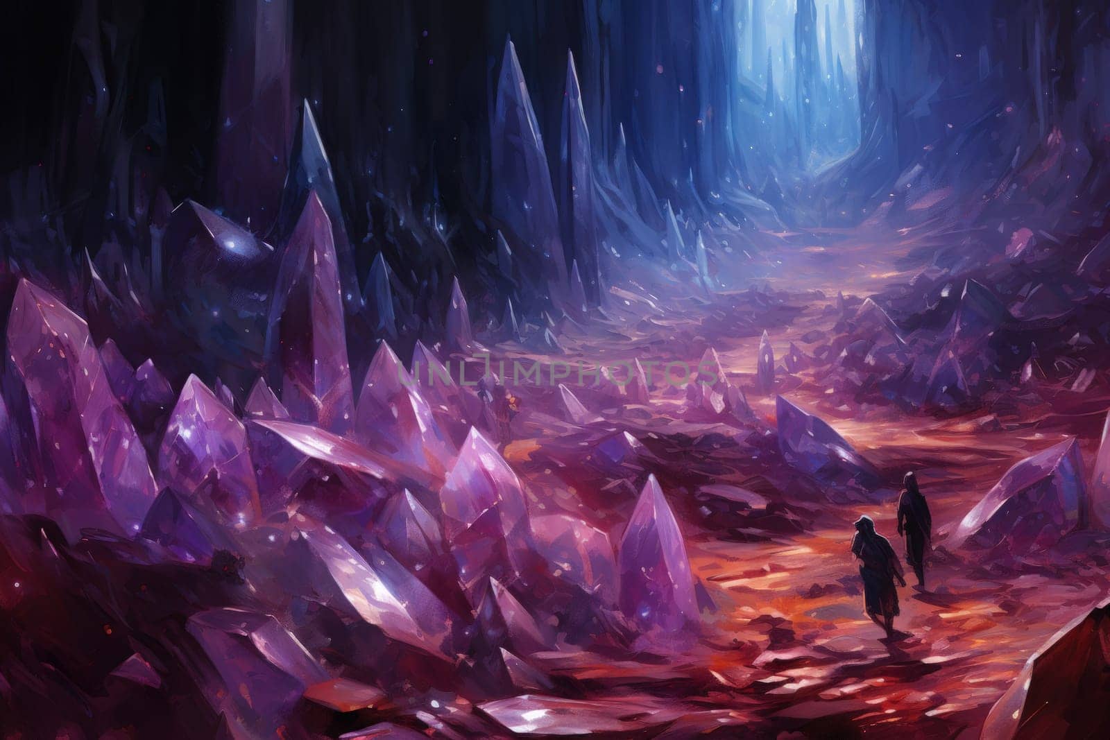 Step into the realm of fantasy and behold the enigmatic presence of mysterious crystalline beings.