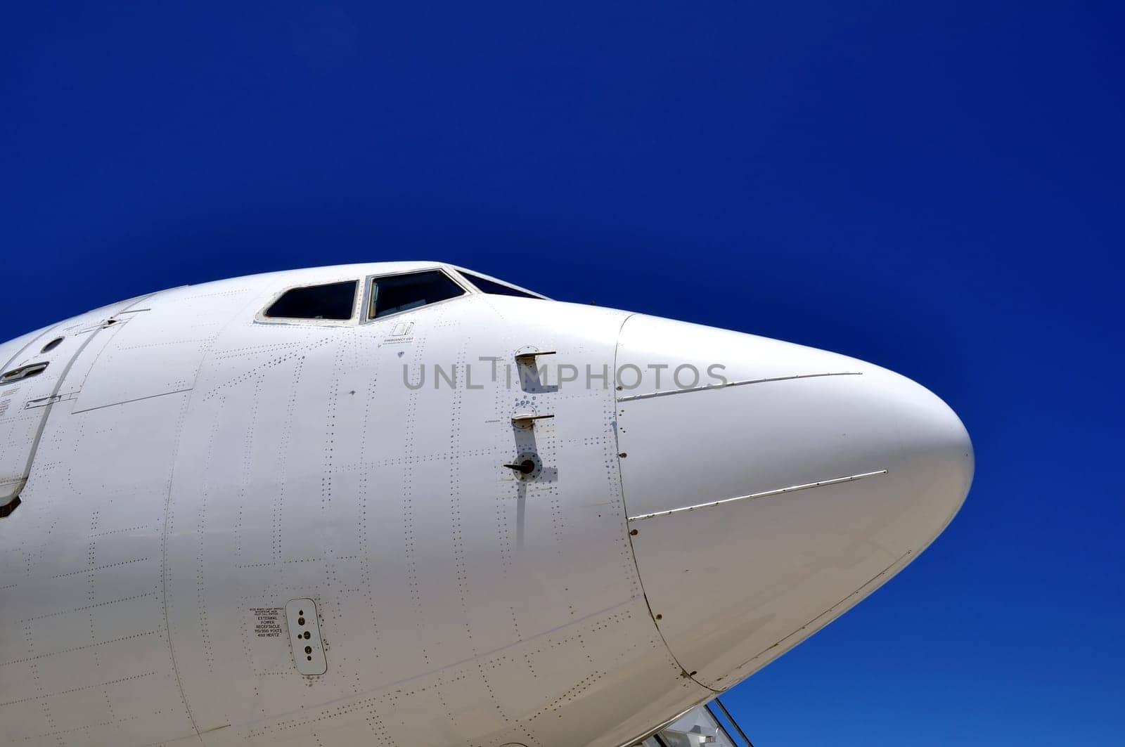 Airplane, cockpit of a jet airliner.