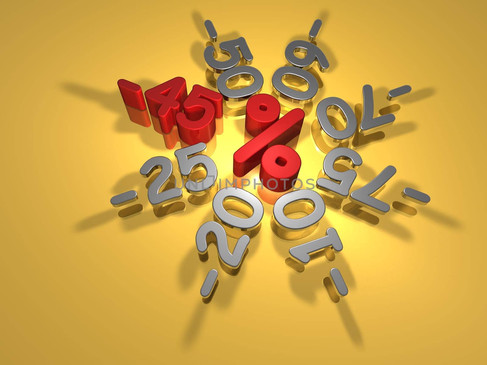 Discount campaign -45 percent