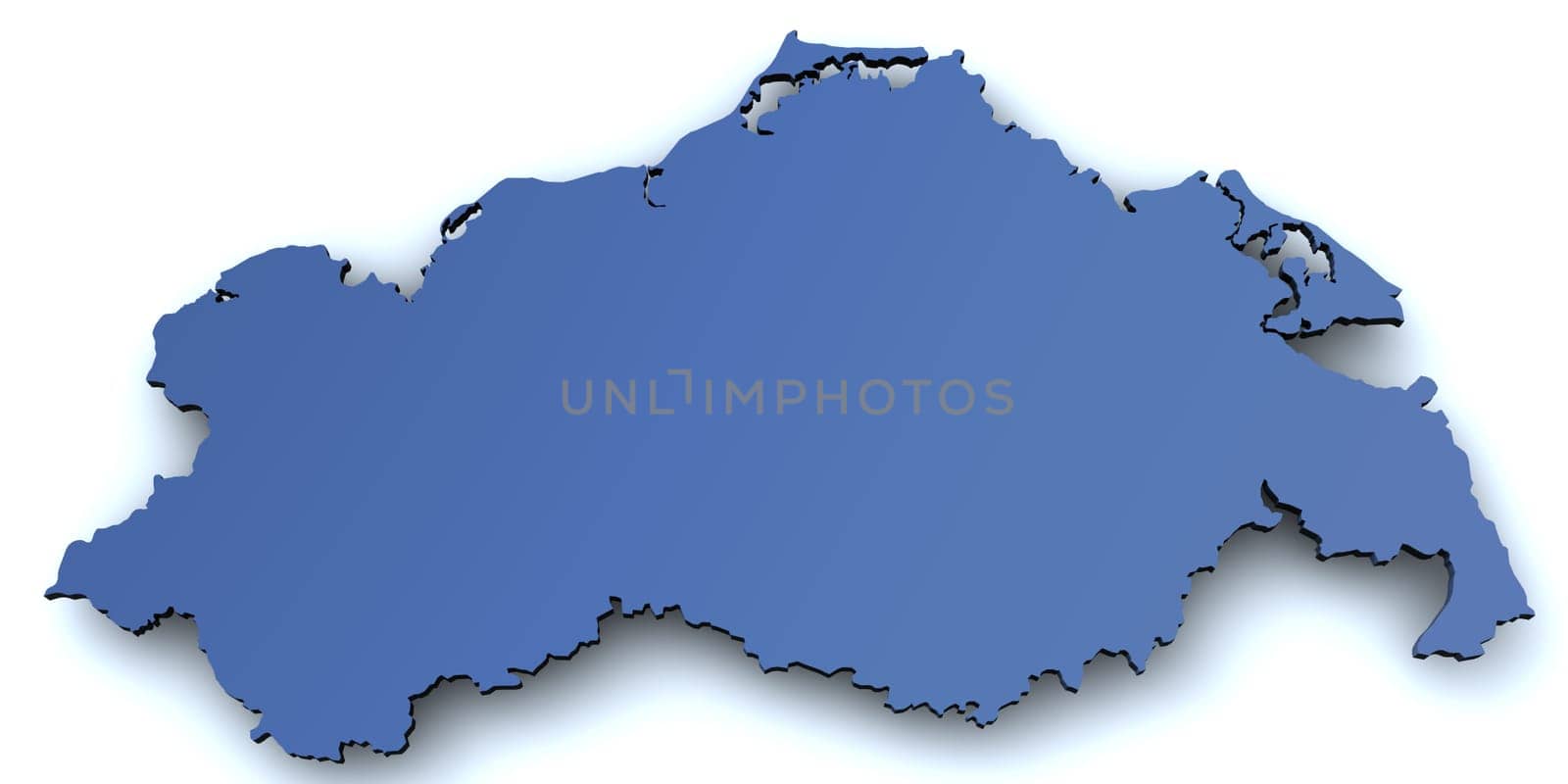 Map of Mecklenburg West Pomerania