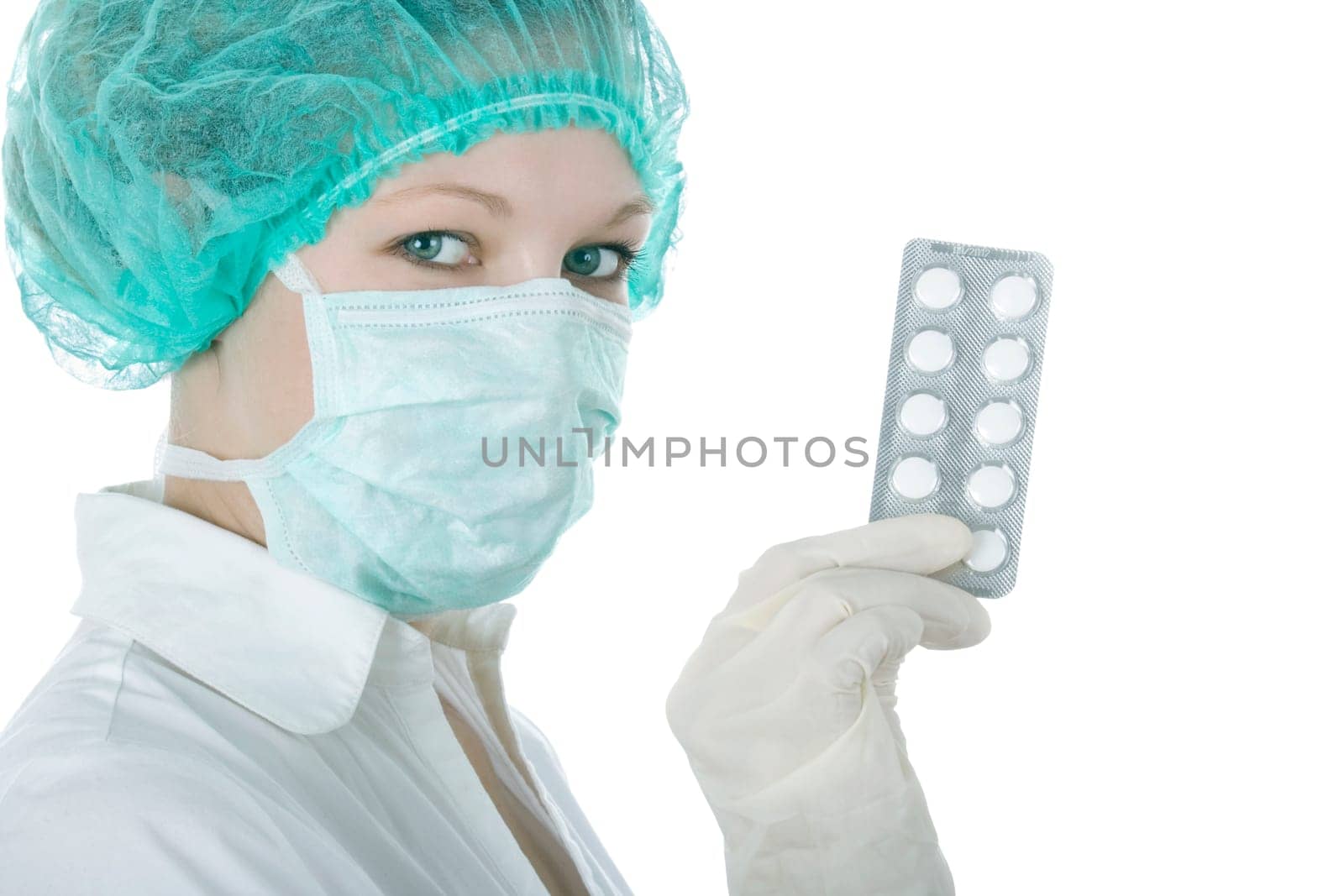 Doctor with pills