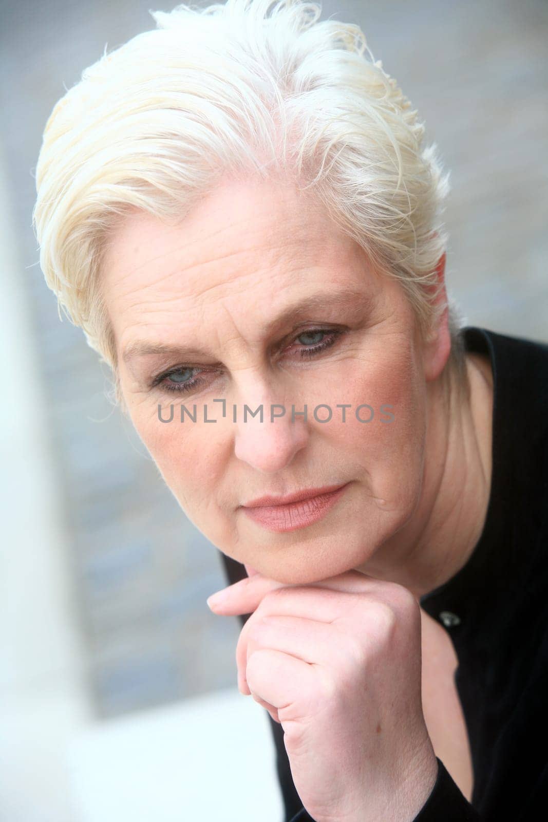 white-haired woman over 50