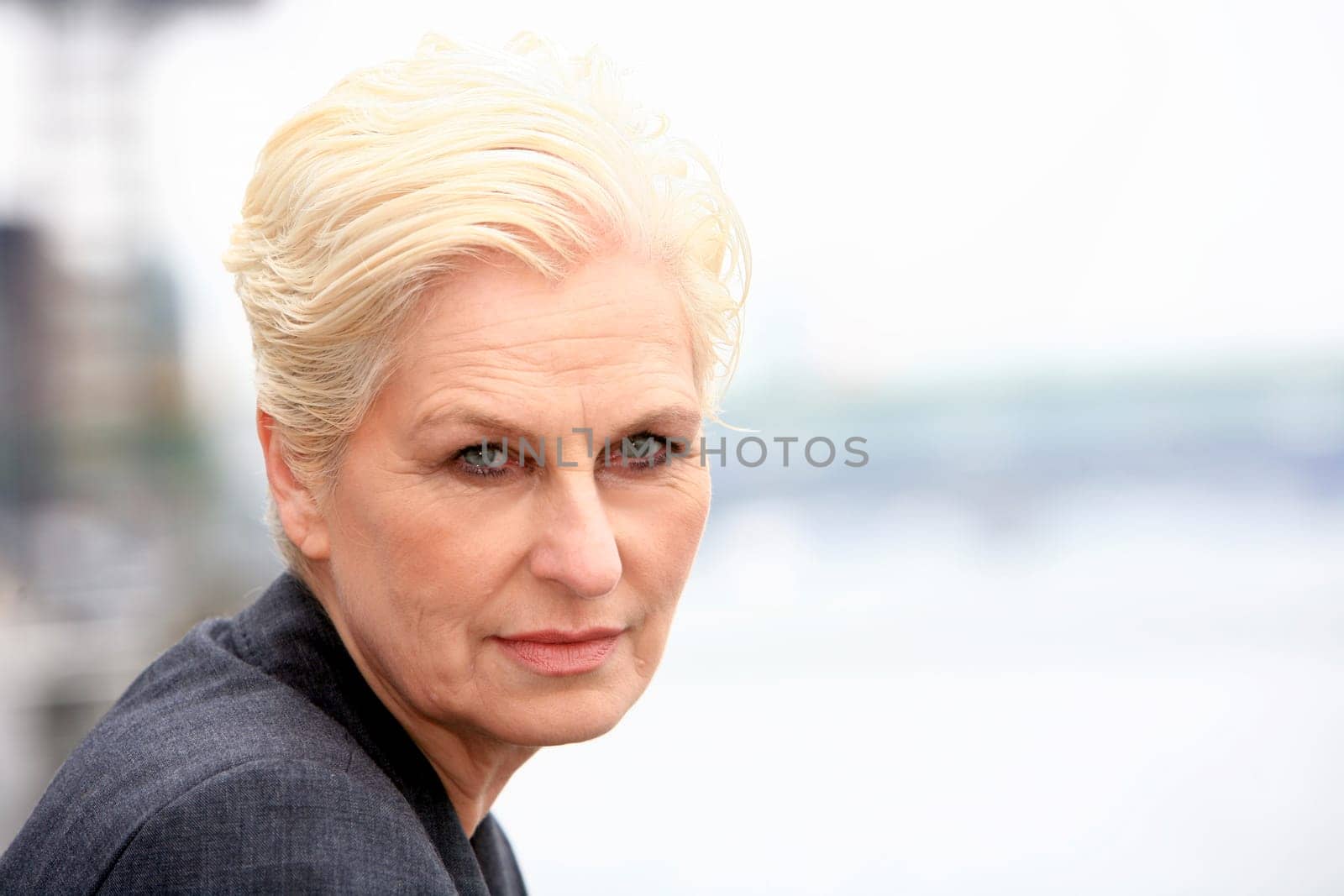 white-haired woman over 50
