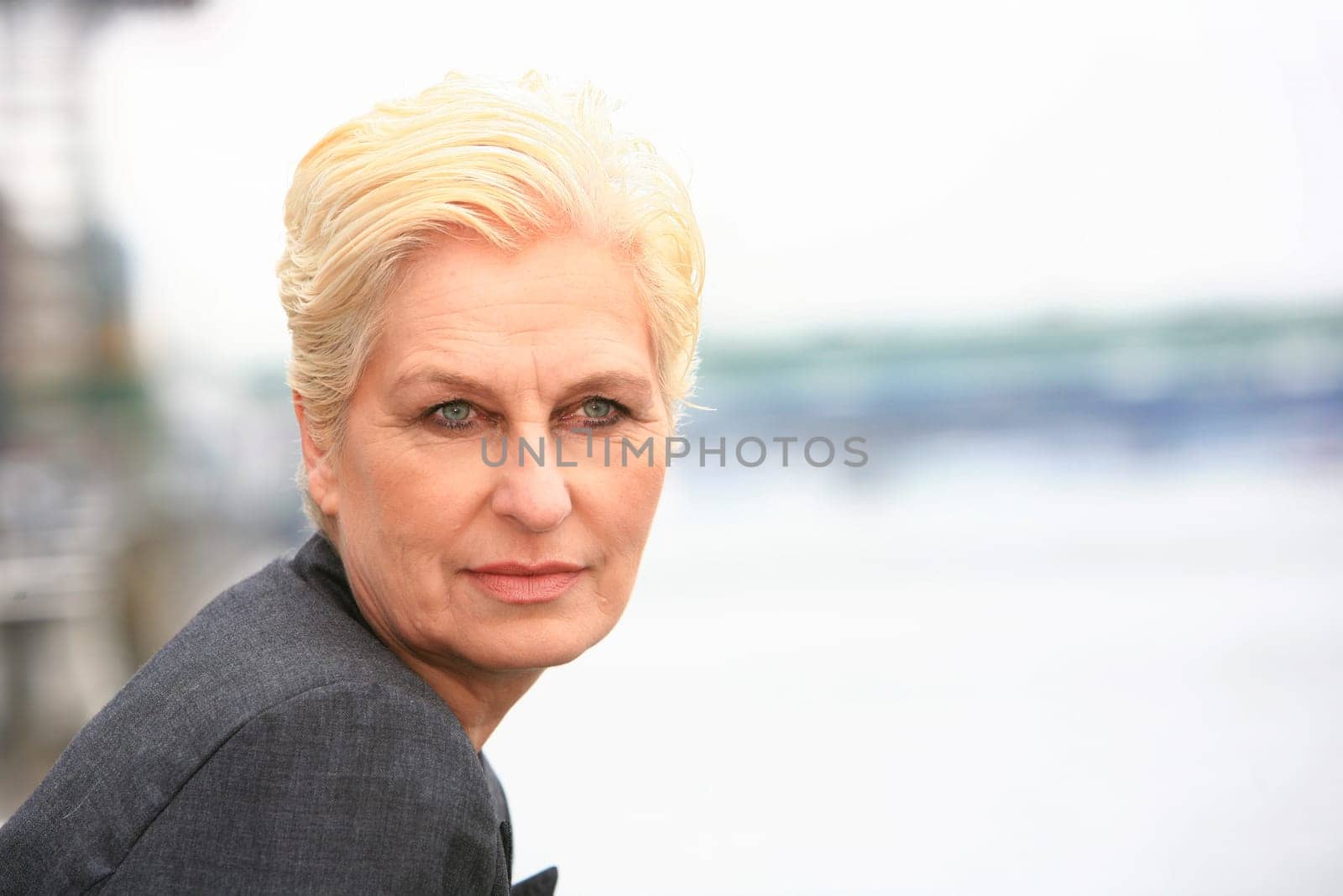 white-haired woman over 50
