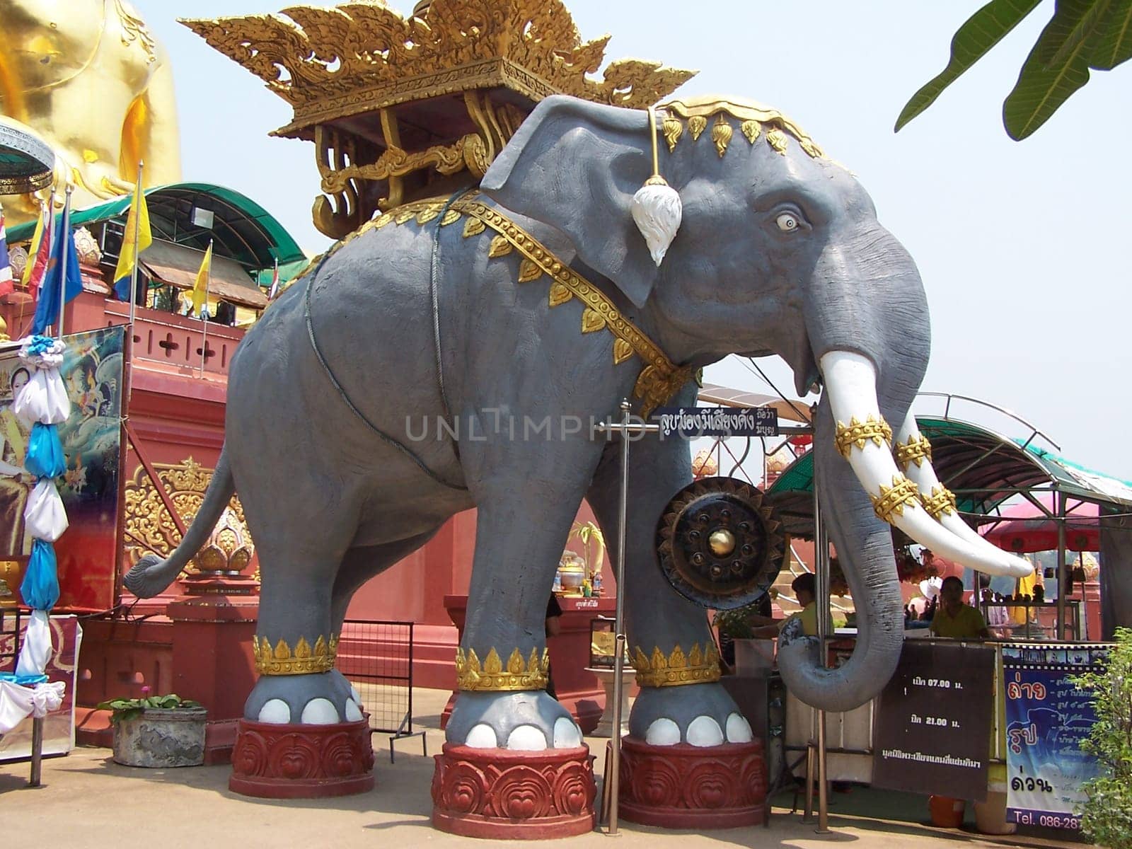Giant elephant figurine at the