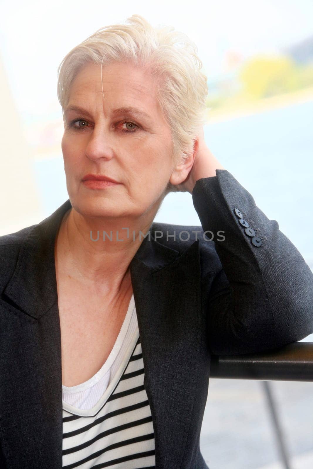 white-haired woman over 50
