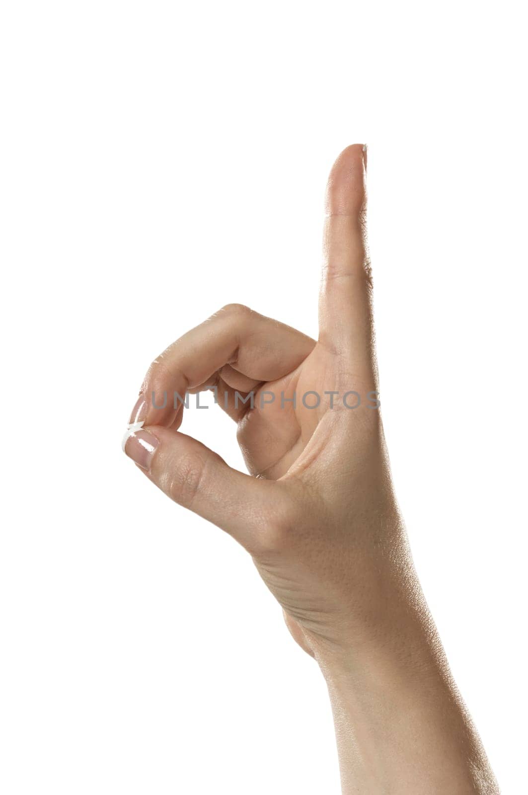 Letter D in ASL