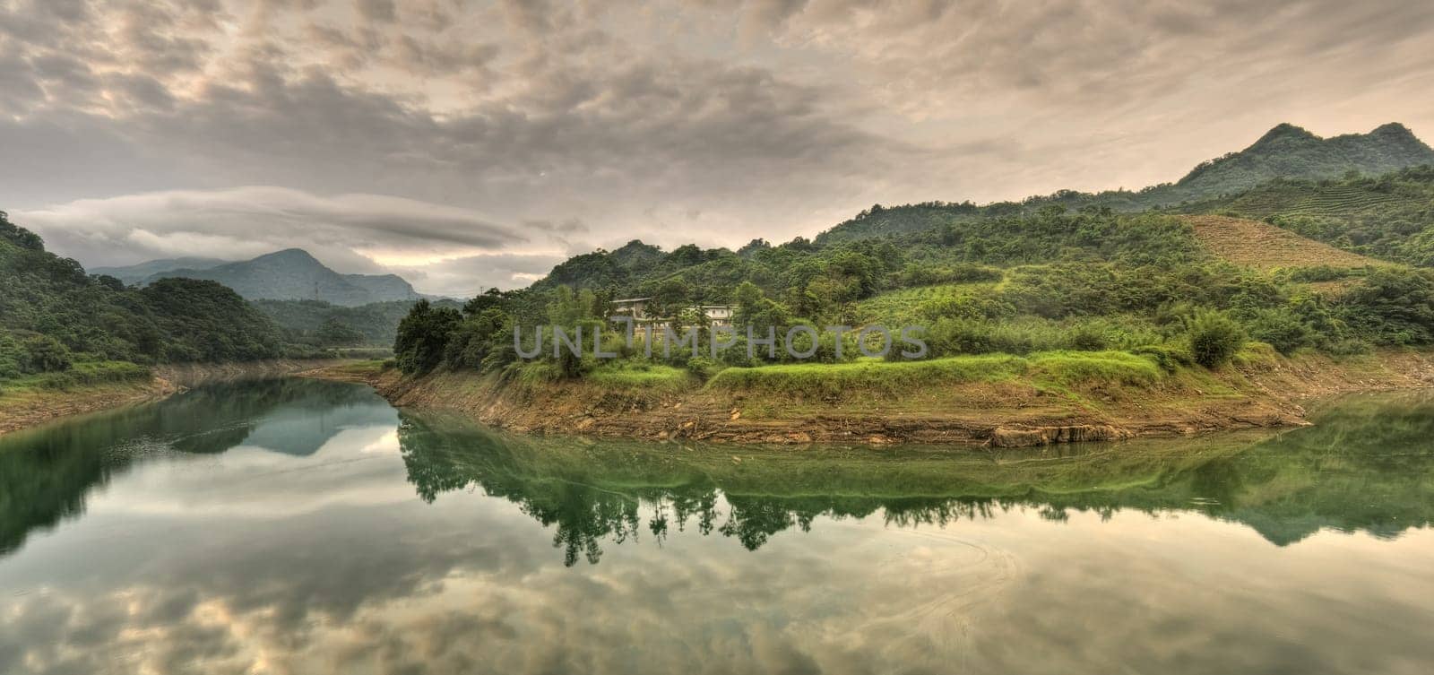Panoramic river scenery