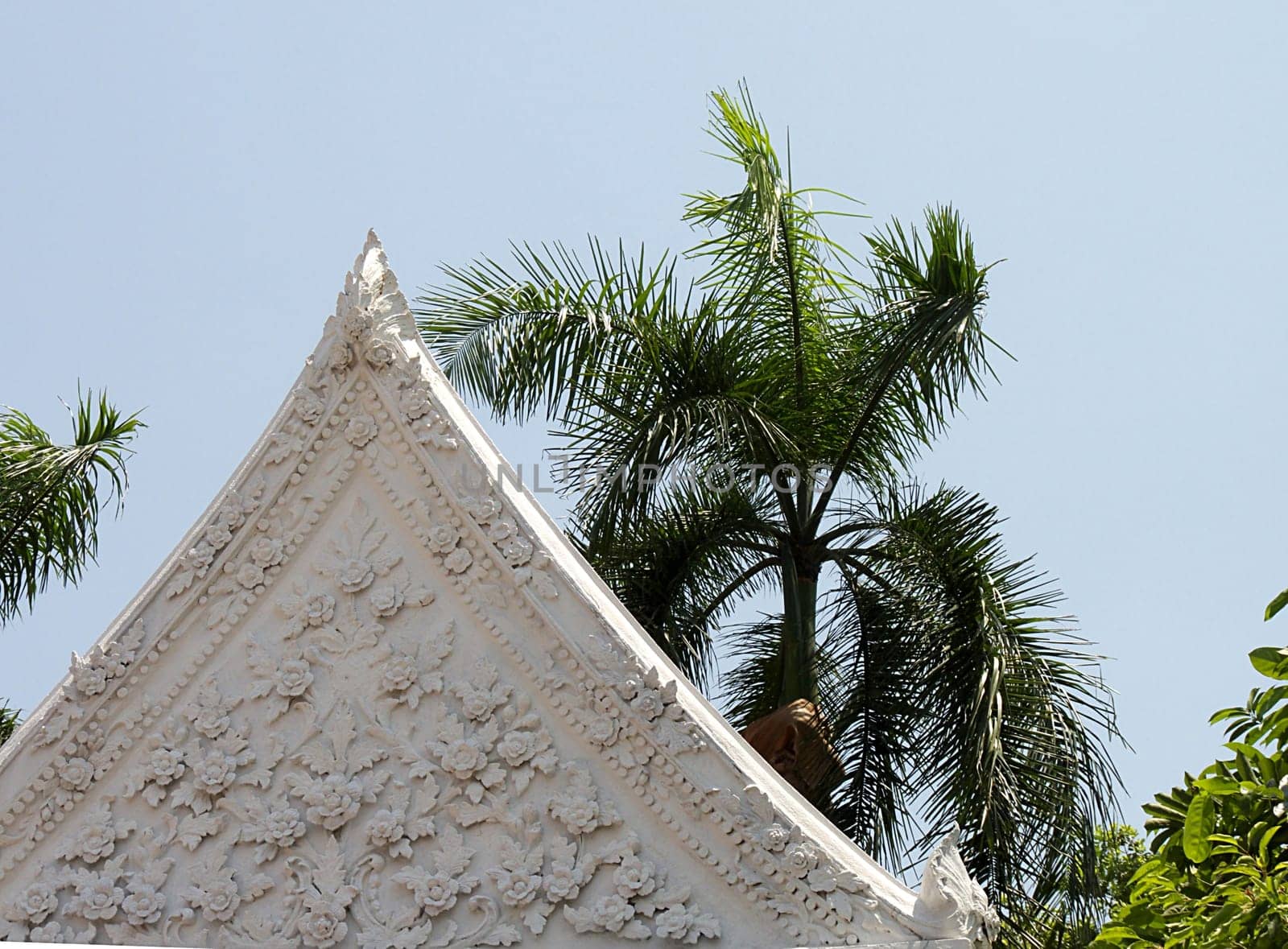 White pediment