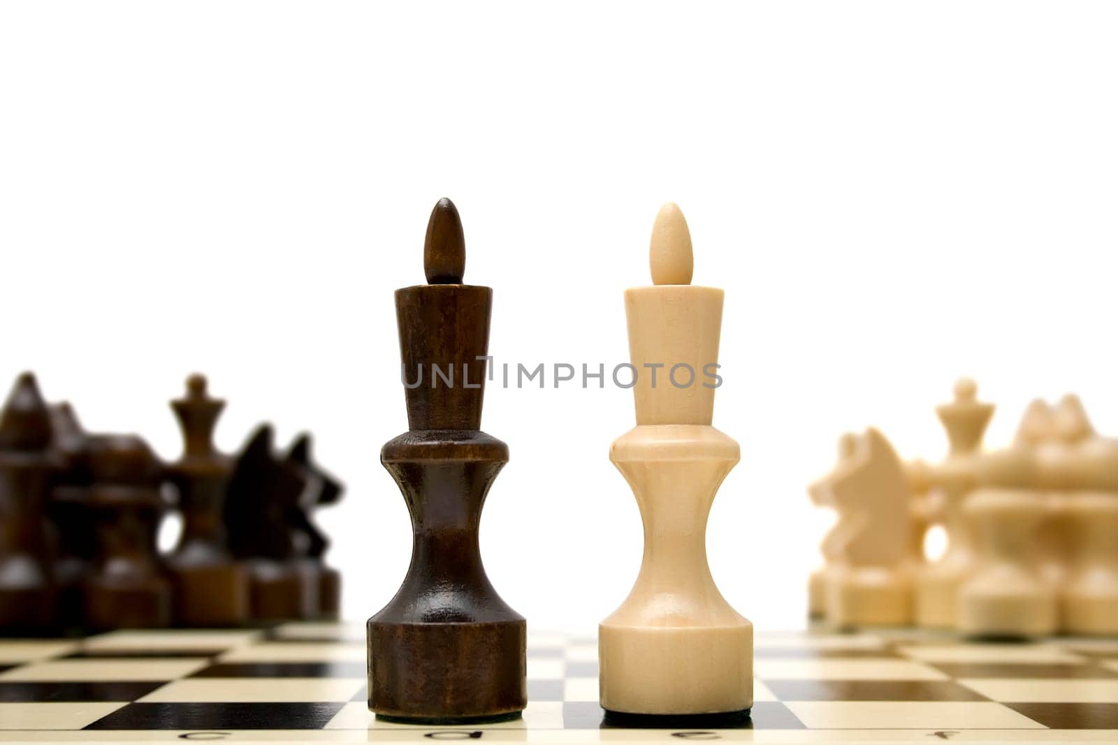 Chess king - confrontation concept