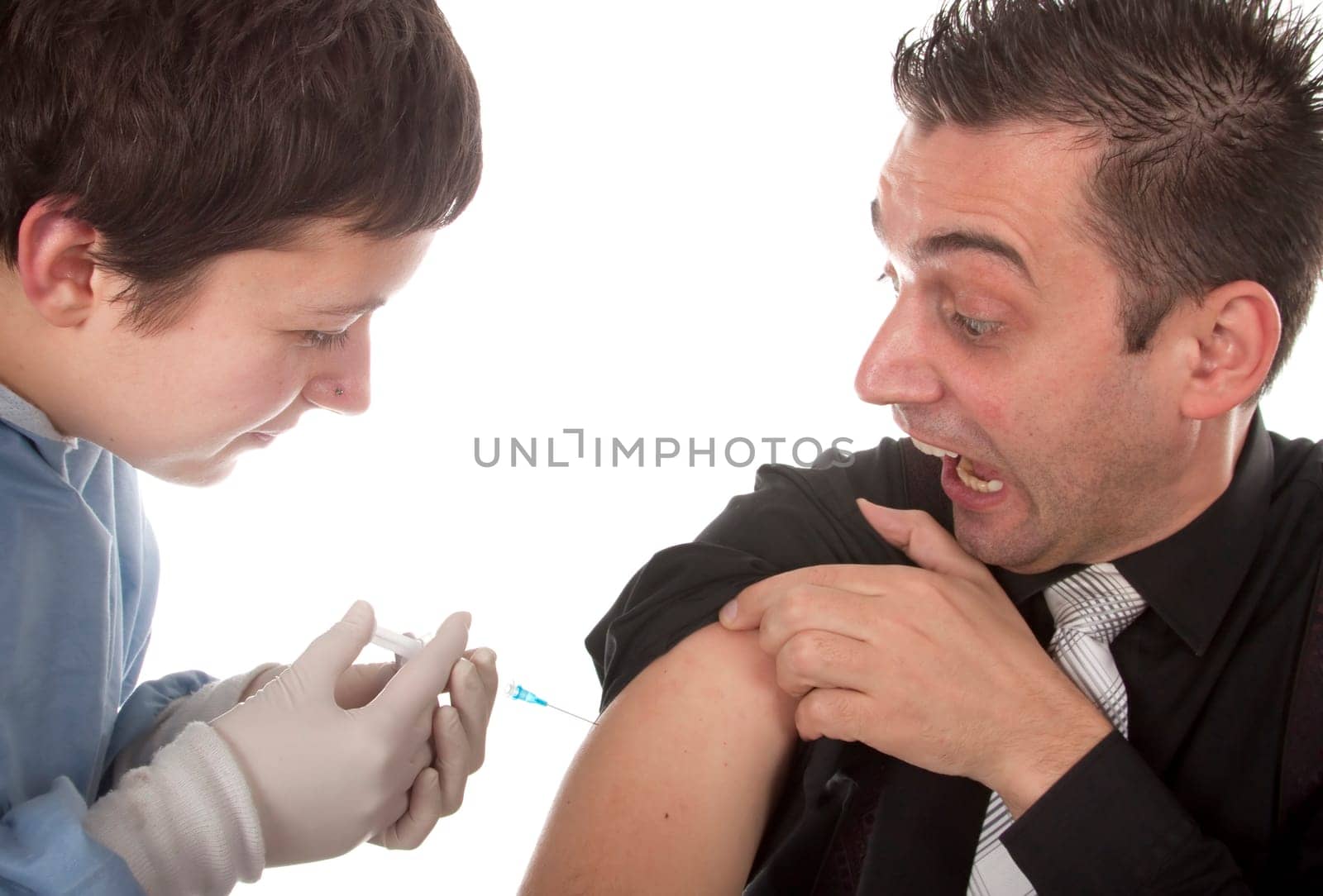 Scared patient