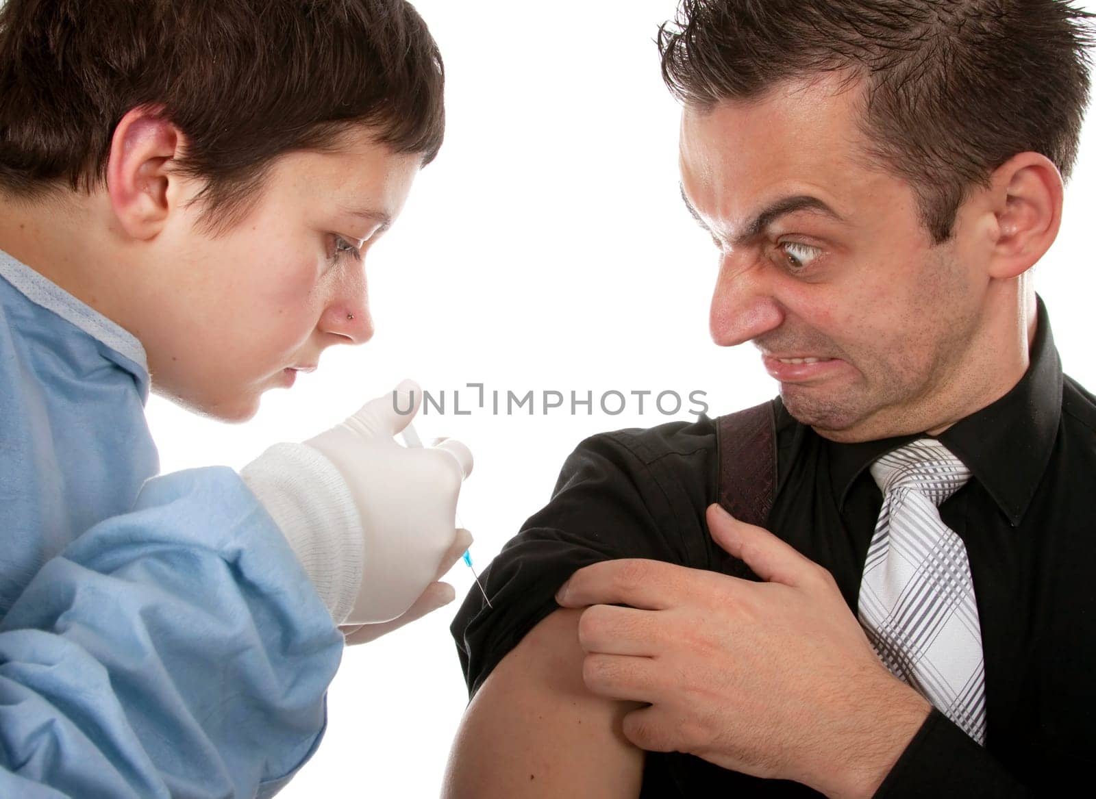 Scared patient