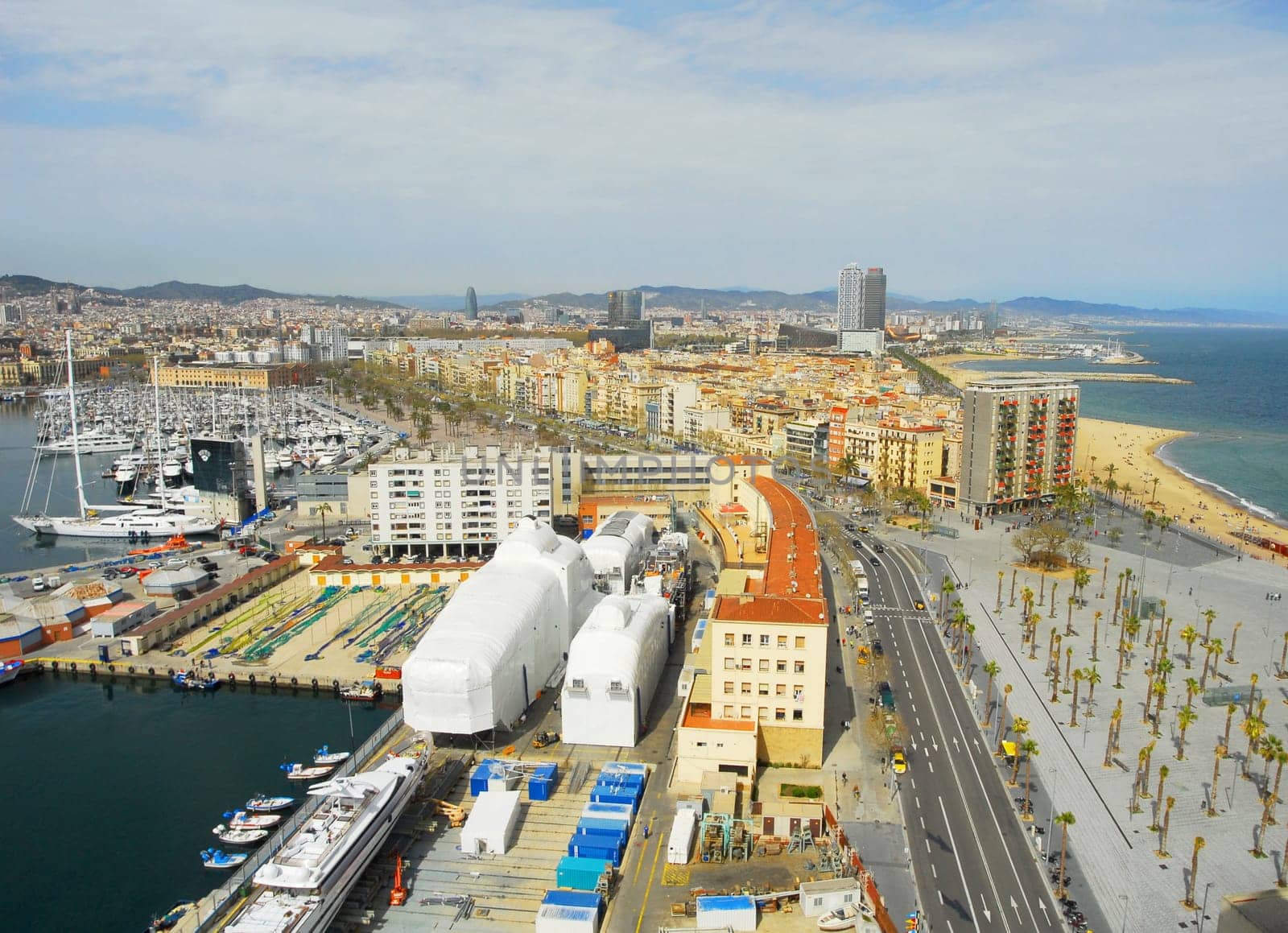 The view over Barcelona