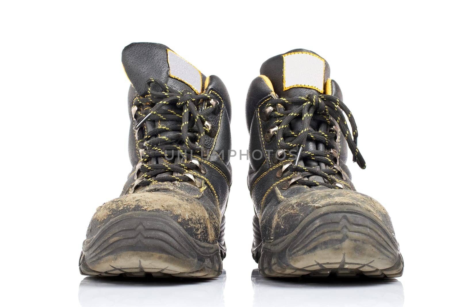 Pair of old work boots