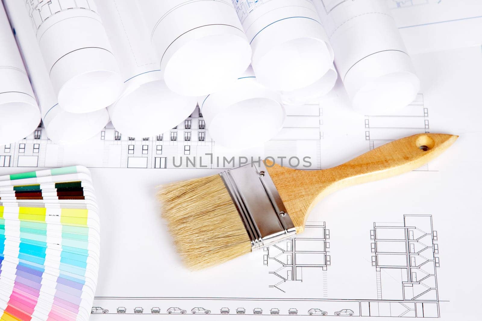 Paintbrush and color guide