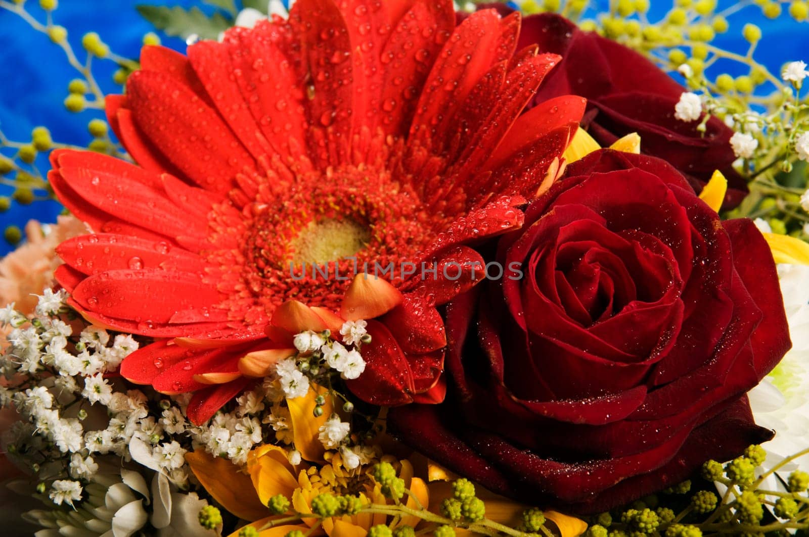 bunch of flowers near