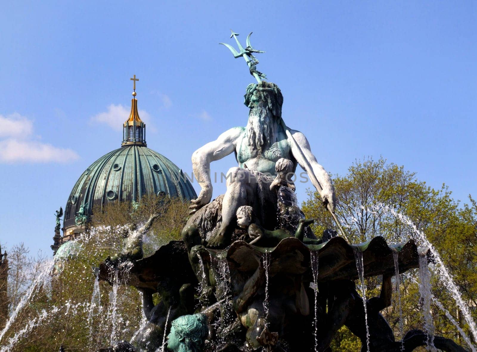 Neptune Fountain at Alexanderplatz,Germany,Berlin