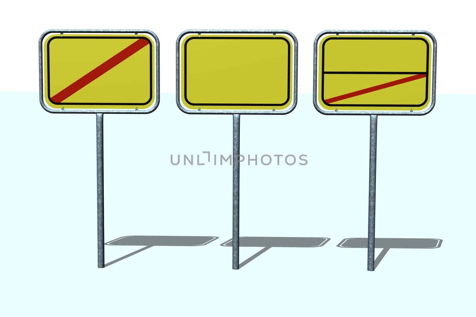 Place signs empty