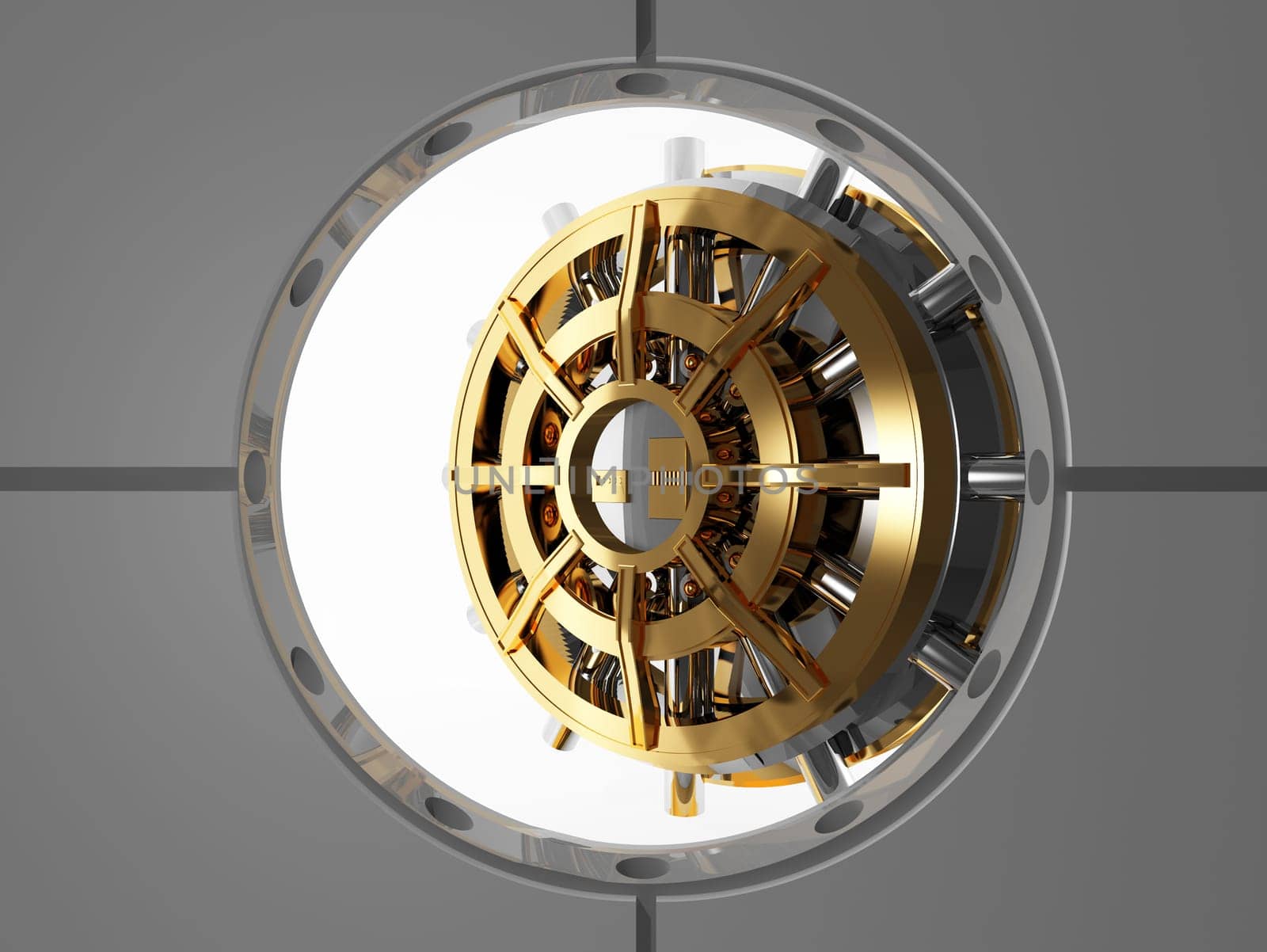 bank vault door 3d