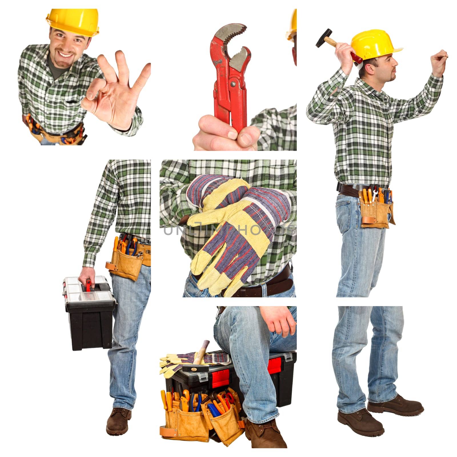 detail of manual worker