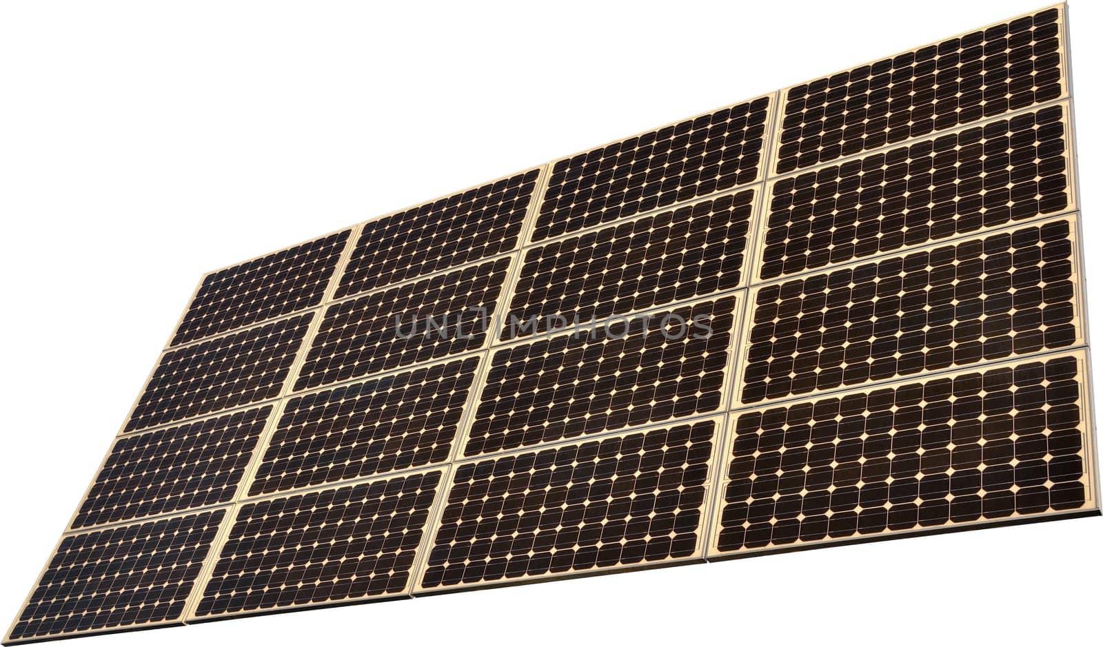 Solar Power Panel isolated on white