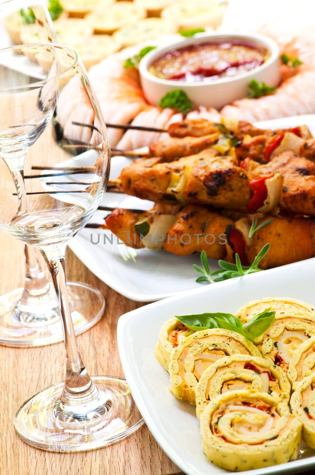 Assorted appetizers
