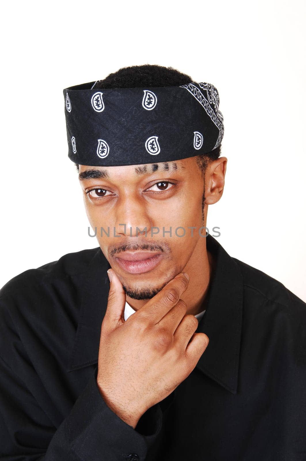 Portrait of a black man.
