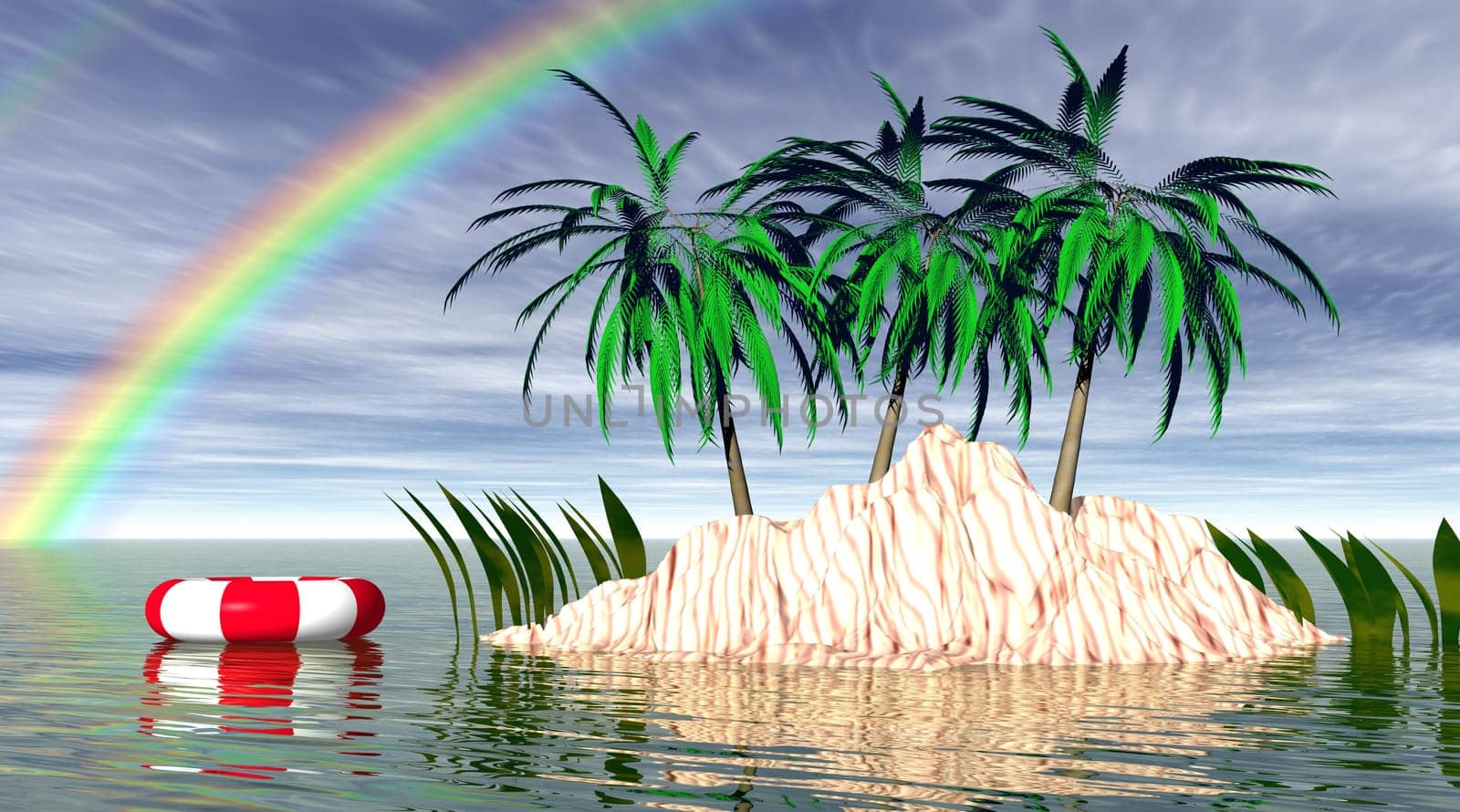 deserted island