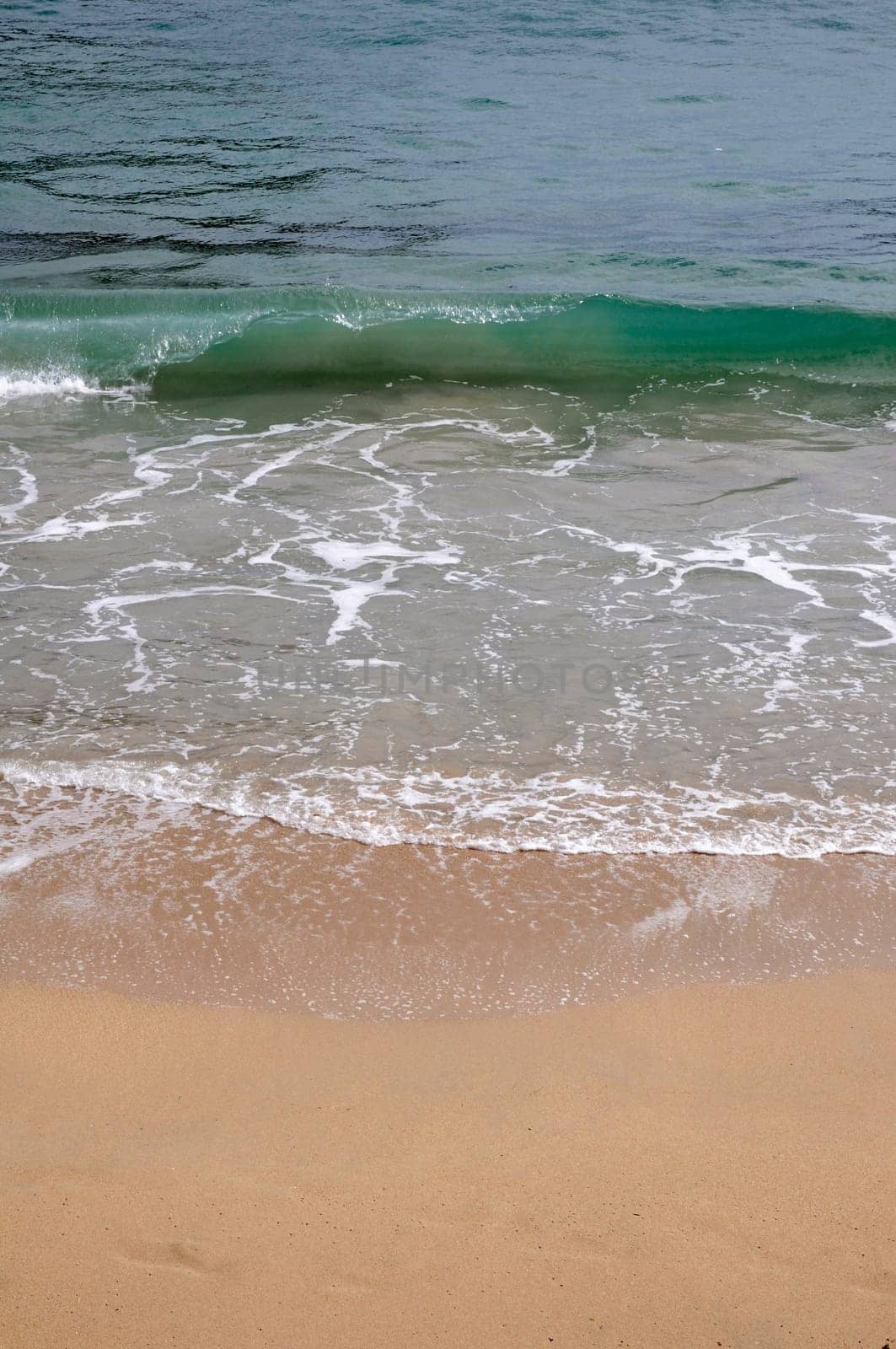 Waves on the sandy beach
