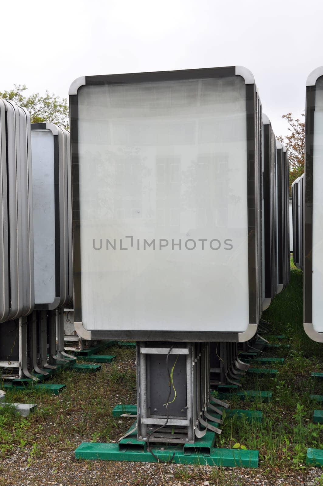 Collection of advertising boards