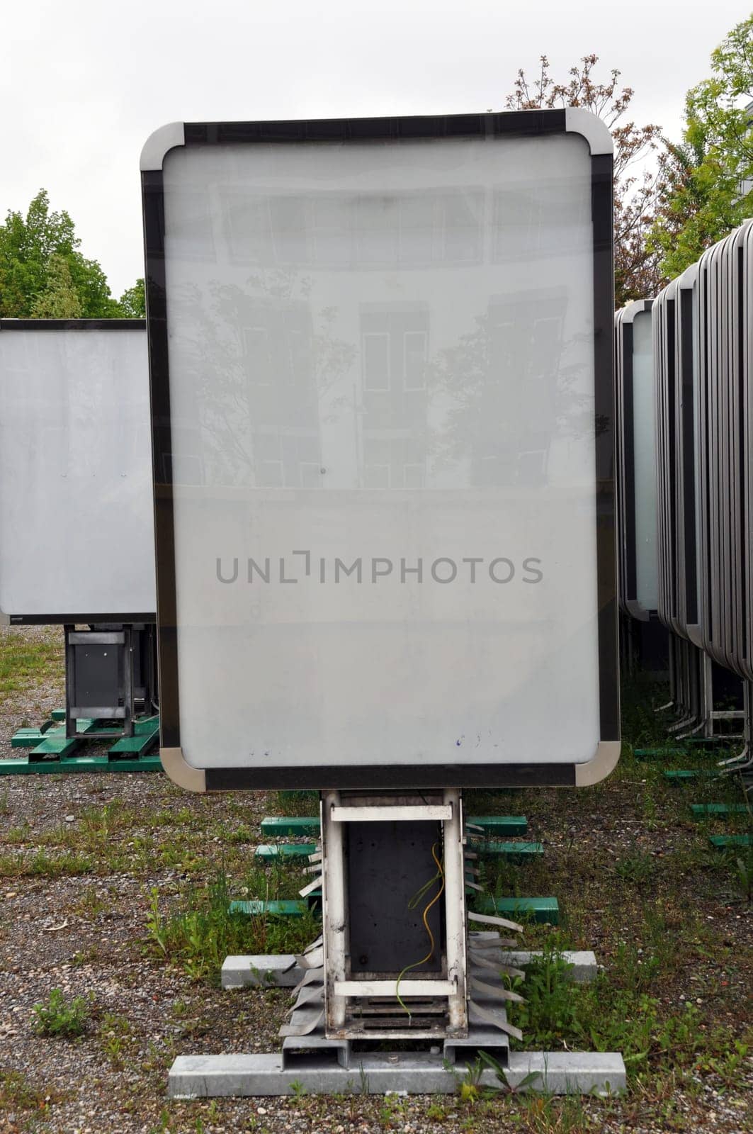 Collection of advertising boards