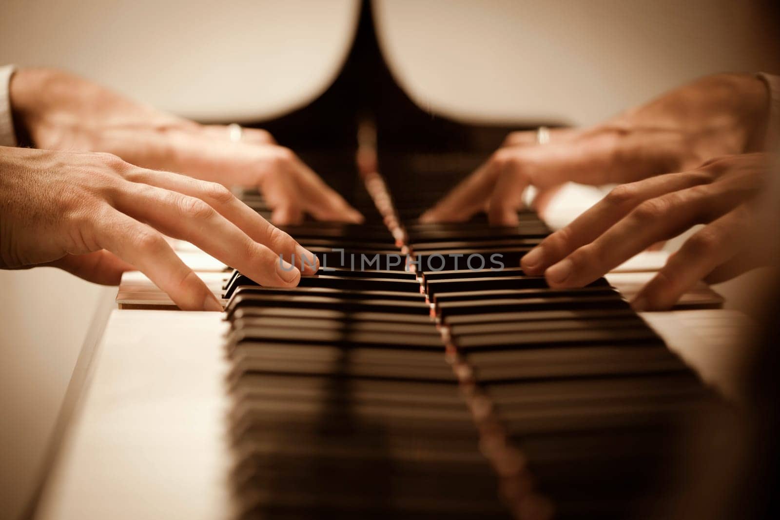 man playing piano
