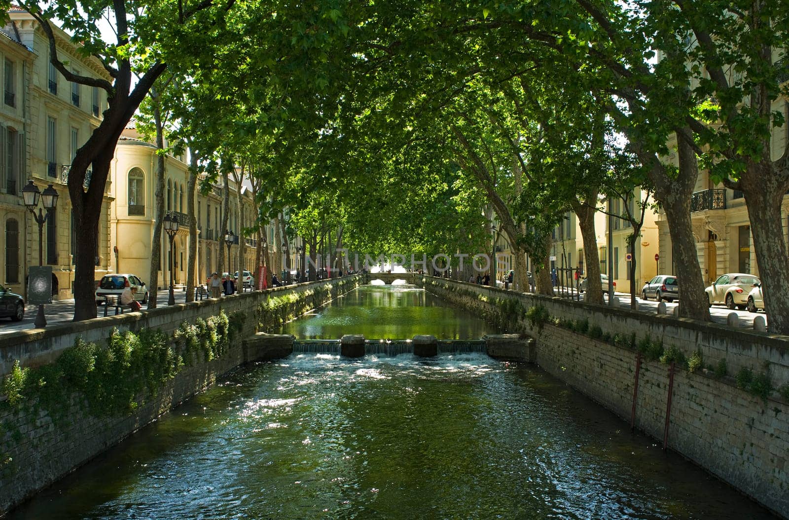 Quai de la Fontaine in Nimes in France