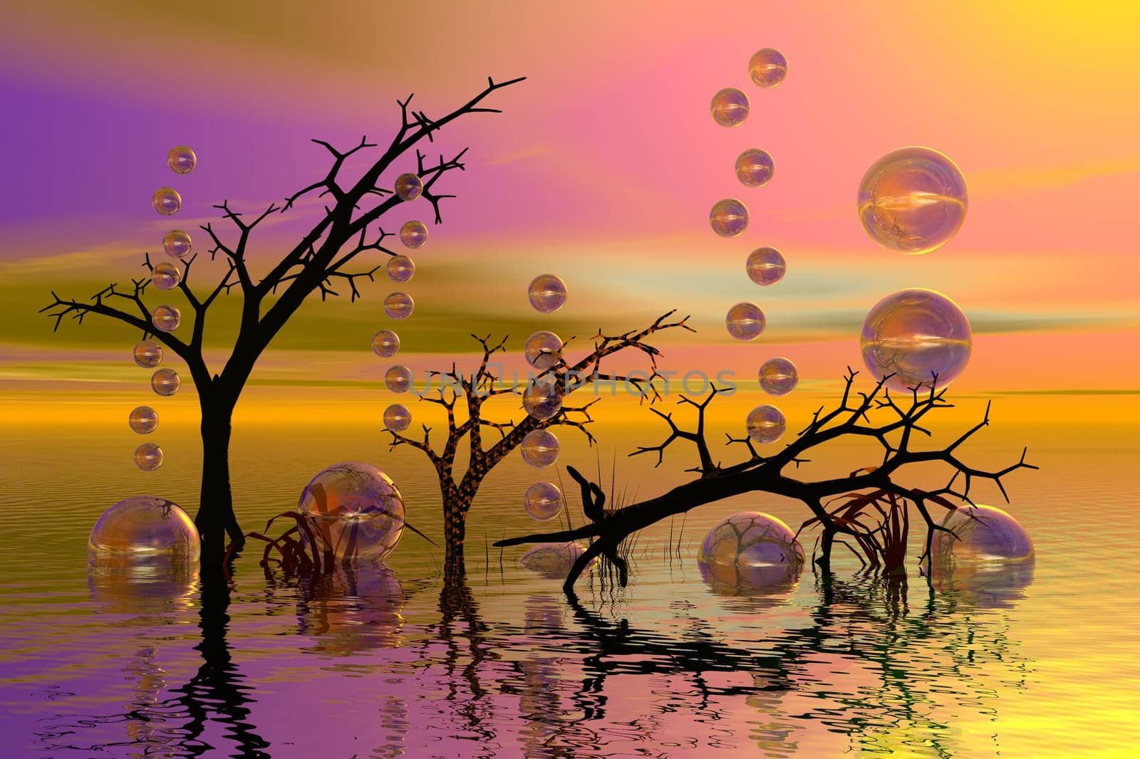Bubbles and dead trees