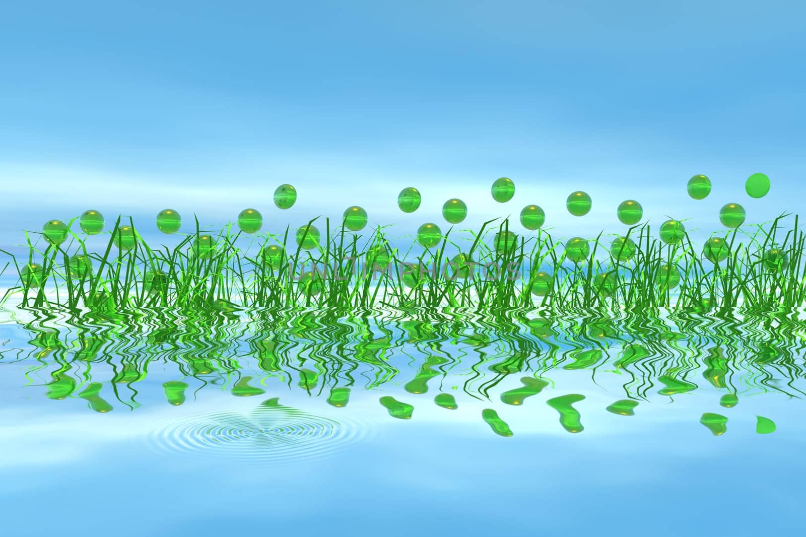green bubbles