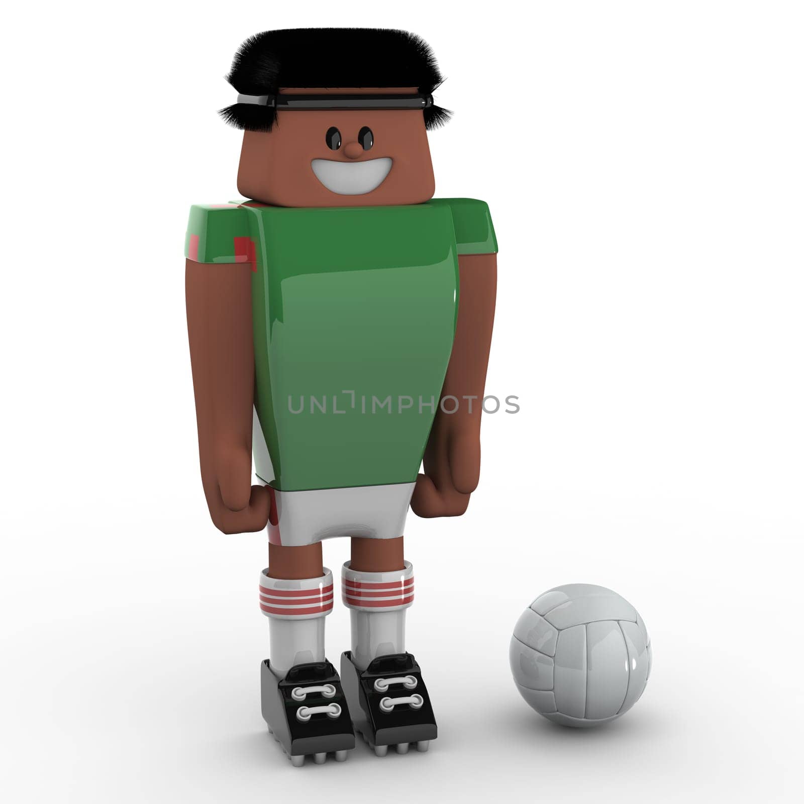 3D Soccer Player - Team Mexico